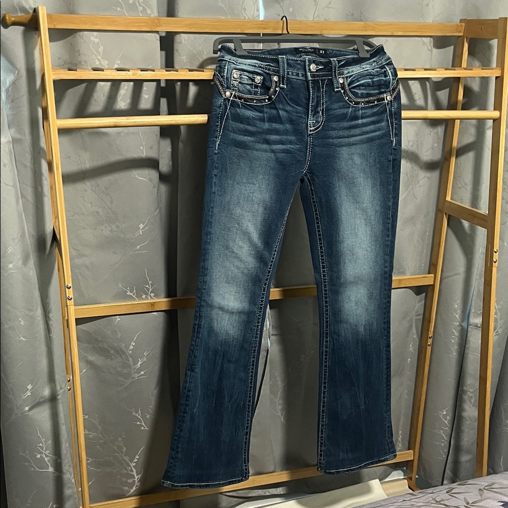 Miss Me Dark Blue Boot Cut Jeans